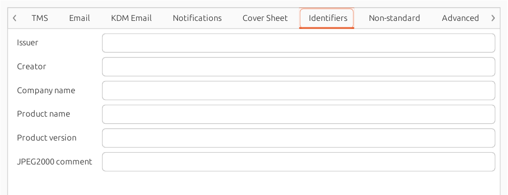 Identifiers preferences